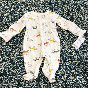 Carter’s Colorful Animal Print Kids One Piece - Footies Footed Pajamas